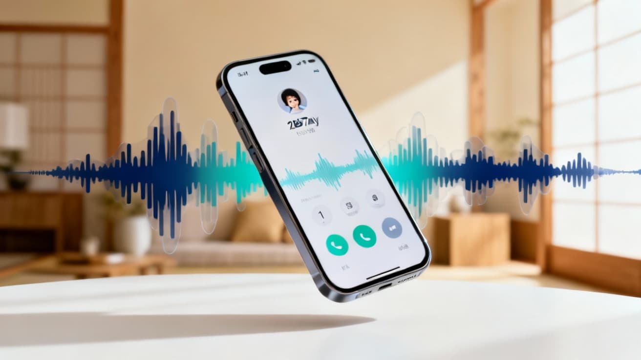 AIが自動で電話をかけるイメージ